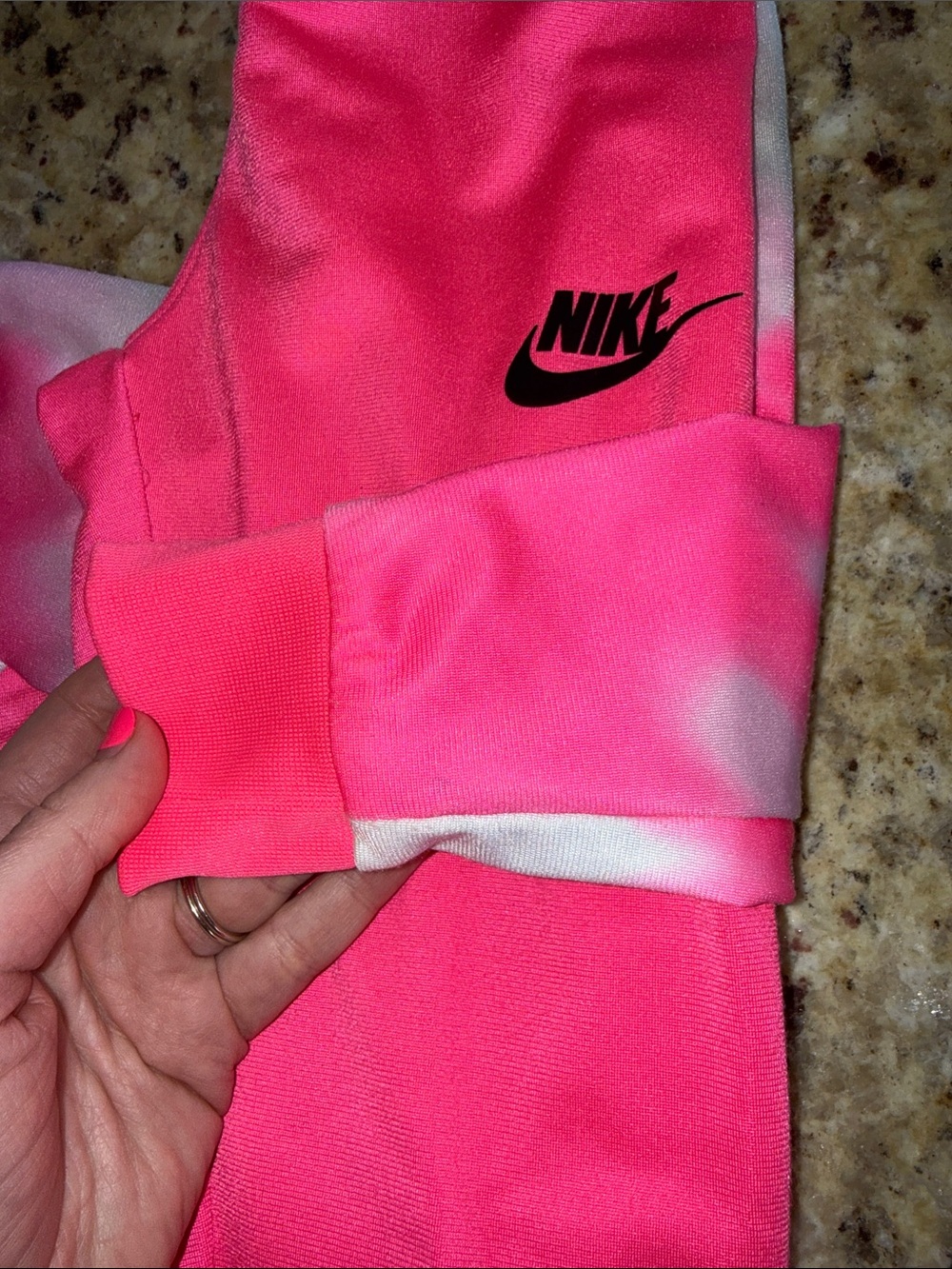 Nike Girl bright Pink and White Zip-Front Set - Picture 6 of 10